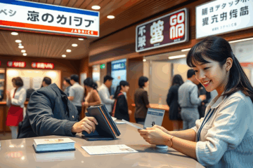 在留カードを使ってクレジットを申し込む手順を示すイメージ